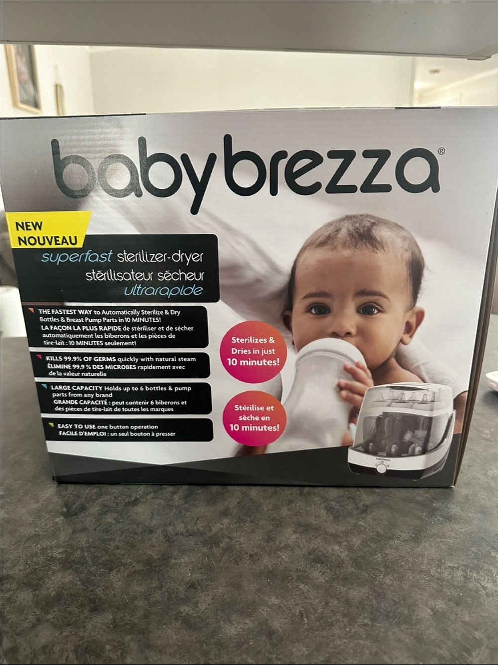 Baby Brezza SuperFast Sterilizer & Dryer for Baby Bottles